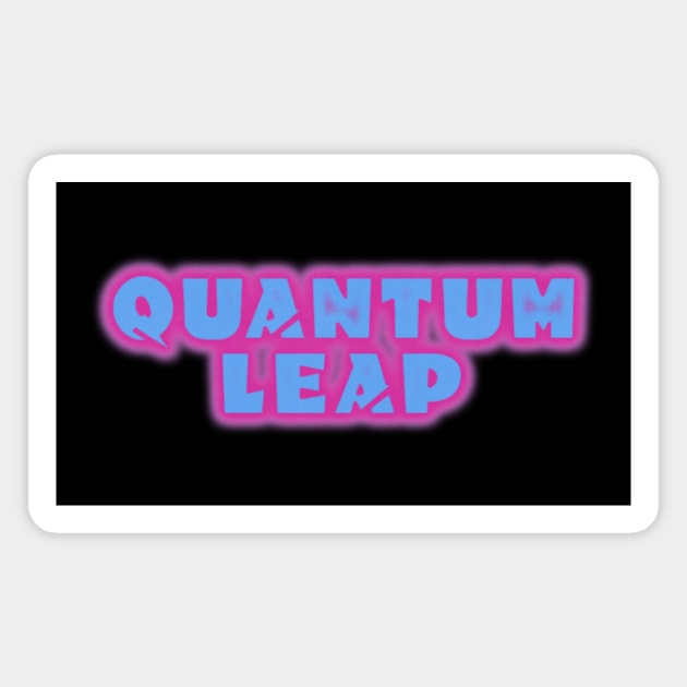 Quantum Leap Halftone Title Magnet by MalcolmDesigns